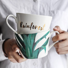 Load image into Gallery viewer, Green Leaf Design Mug