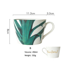 Load image into Gallery viewer, Green Leaf Design Mug