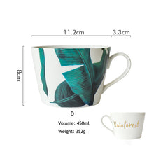 Load image into Gallery viewer, Green Leaf Design Mug