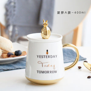 Gold Pineapple Mug