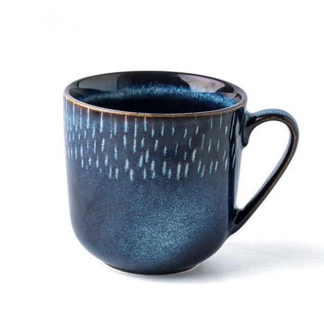 Blue Pottery Ceramic Coffee Mug