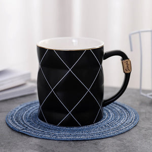 Nordic Geometry Ceramic Coffee Mug