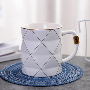 Nordic Geometry Ceramic Coffee Mug