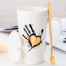 Load image into Gallery viewer, Gold Leaf Ceramic Mug