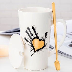 Gold Leaf Ceramic Mug