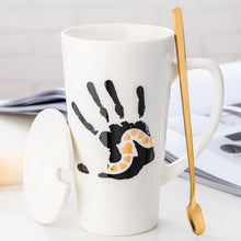 Load image into Gallery viewer, Gold Leaf Ceramic Mug
