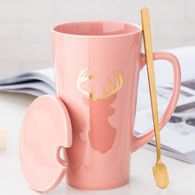 Load image into Gallery viewer, Gold Leaf Ceramic Mug