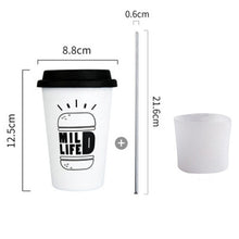 Load image into Gallery viewer, Black White Stainless Steel Silicone Mug