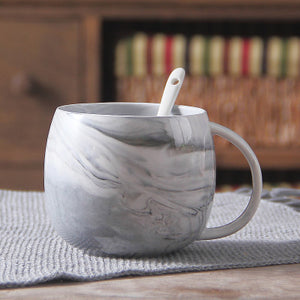 320ml Ceramic Mug with Spoon and Cover Special Slotted