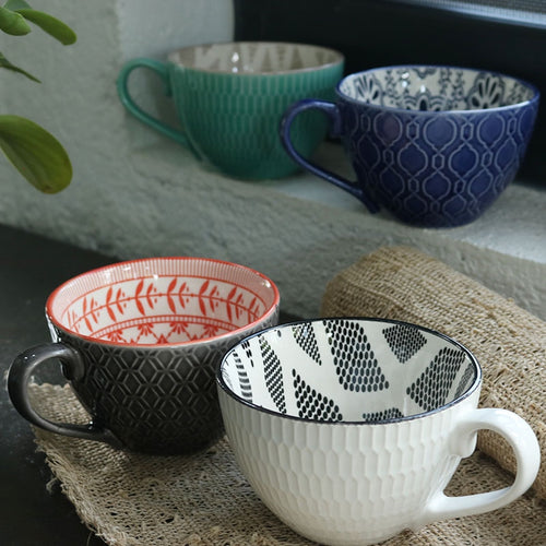 Ceramic Hand Painted Coffee Cup
