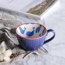 Load image into Gallery viewer, Ceramic Hand Painted Coffee Cup