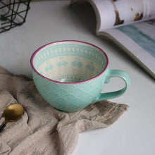 Load image into Gallery viewer, Ceramic Hand Painted Coffee Cup