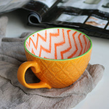 Load image into Gallery viewer, Ceramic Hand Painted Coffee Cup